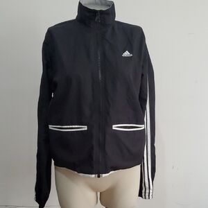 Adidas Women's Black and White Lightweight Jacket